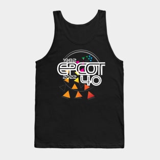 Epcot 40 - White Tank Top